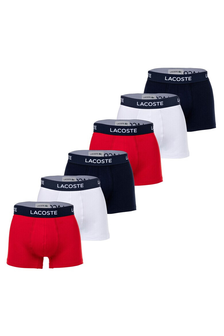 Lacoste Set de boxeri cu banda logo in talie - 6 perechi - Pled.ro