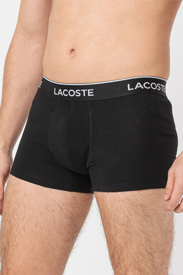 Lacoste Set de boxeri cu banda logo in talie si sosete lungi - 2 perechi - Pled.ro