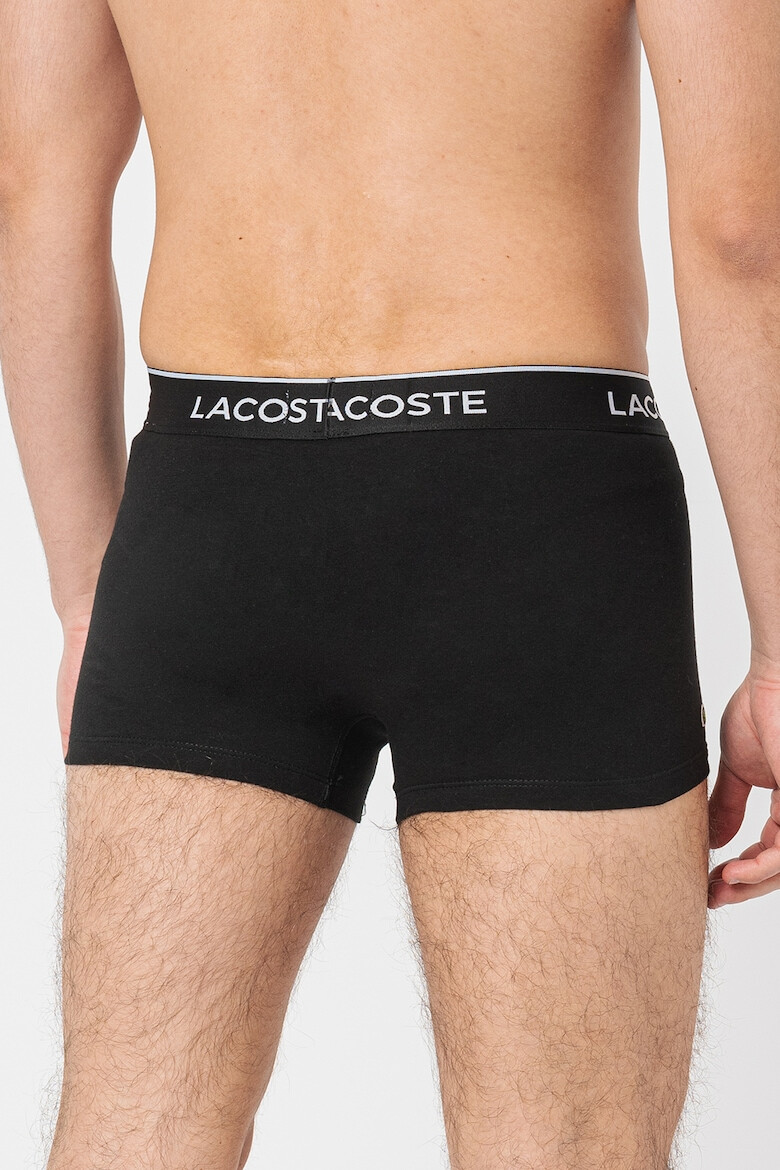 Lacoste Set de boxeri cu banda logo in talie si sosete lungi - 2 perechi - Pled.ro