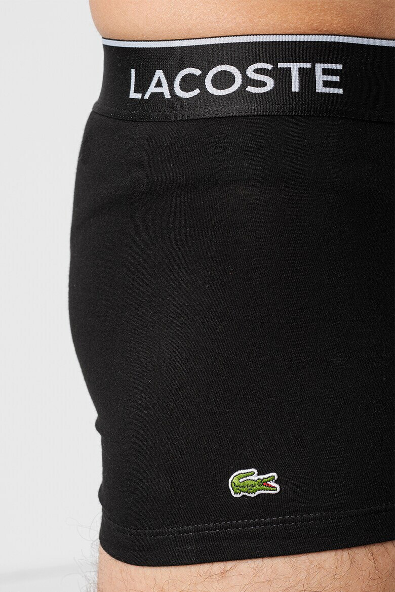 Lacoste Set de boxeri cu banda logo in talie si sosete lungi - 2 perechi - Pled.ro