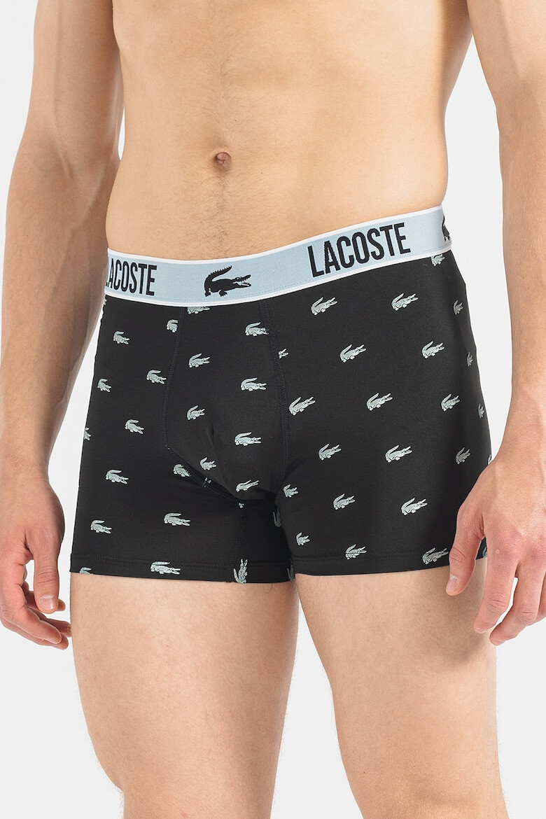 Lacoste Set de boxeri uni si cu model - 3 perechi - Pled.ro