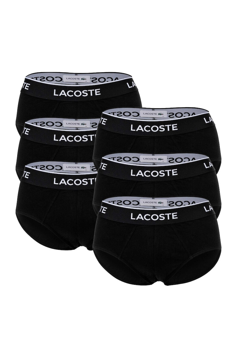 Lacoste Set de chiloti cu banda logo in talie - 6 perechi - Pled.ro