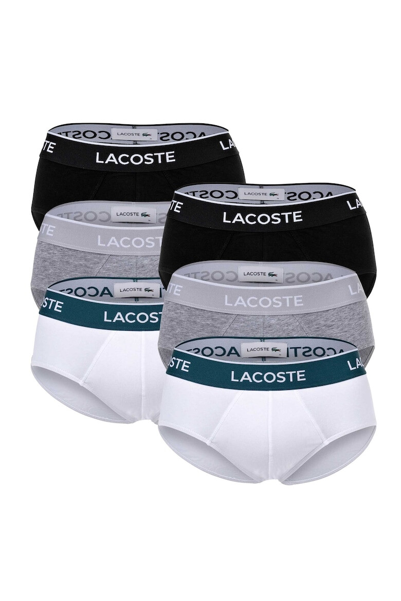 Lacoste Set de chiloti cu banda logo in talie - 6 perechi - Pled.ro