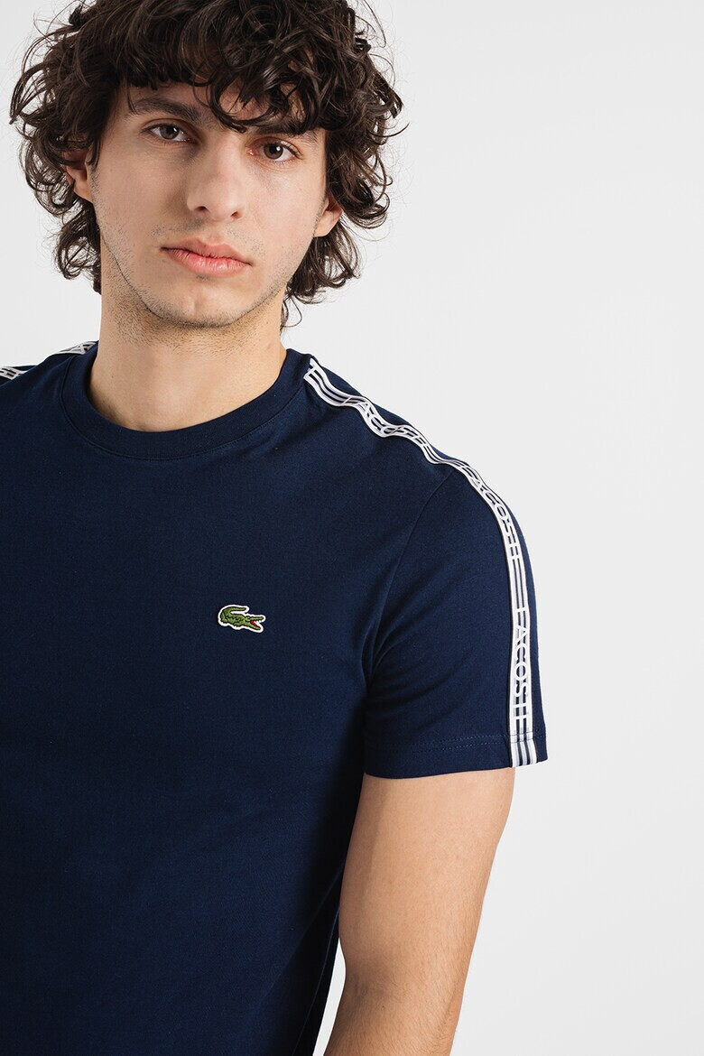 Lacoste Tricou cu decolteu la baza gatului si logo - Pled.ro