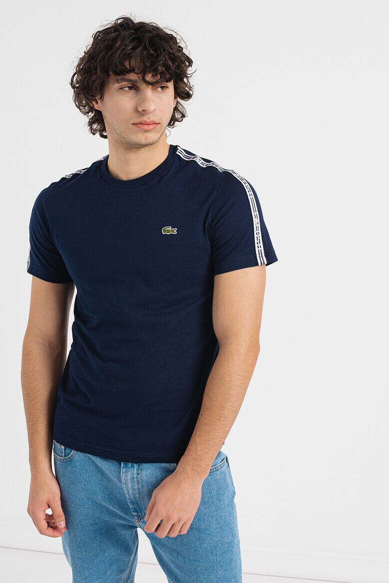 Lacoste Tricou cu decolteu la baza gatului si logo - Pled.ro