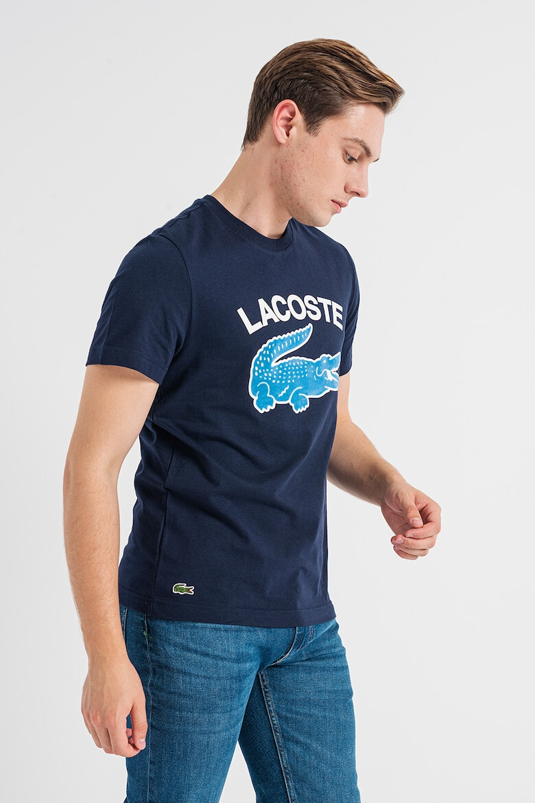 Lacoste Tricou de bumbac cu logo supradimensionat - Pled.ro