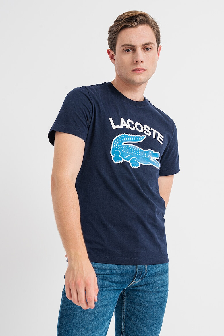 Lacoste Tricou de bumbac cu logo supradimensionat - Pled.ro