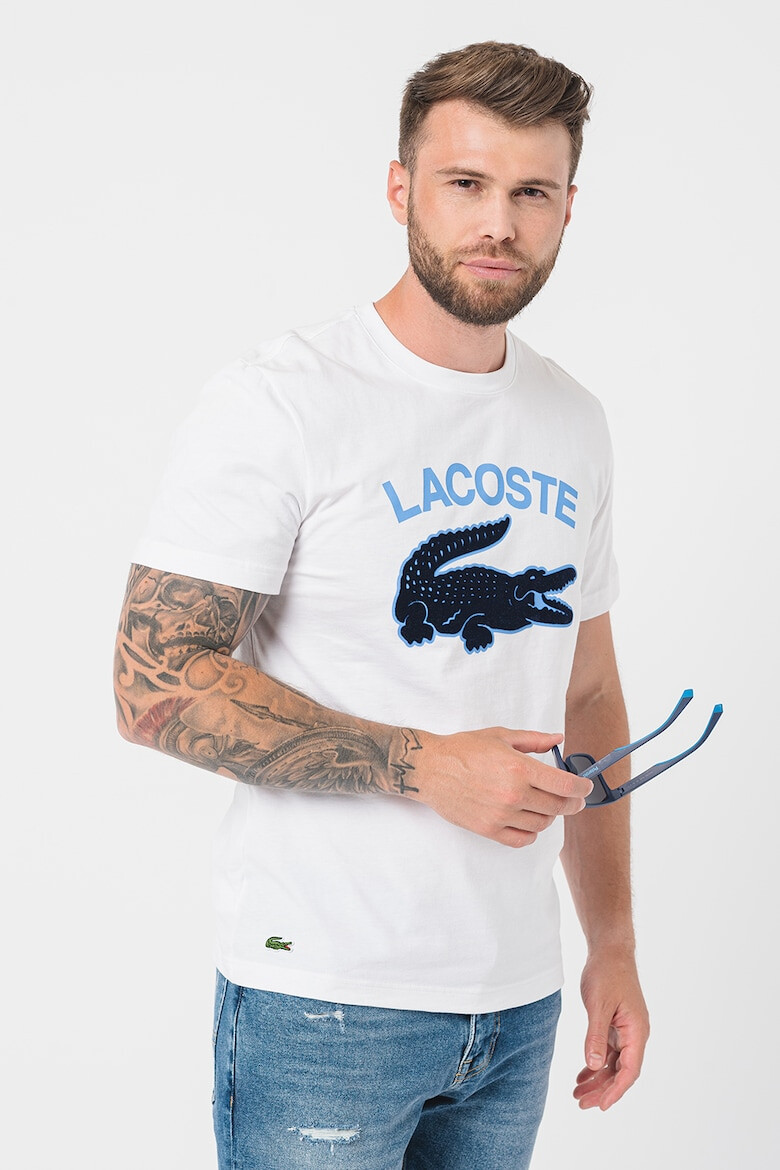 Lacoste Tricou de bumbac cu logo supradimensionat - Pled.ro