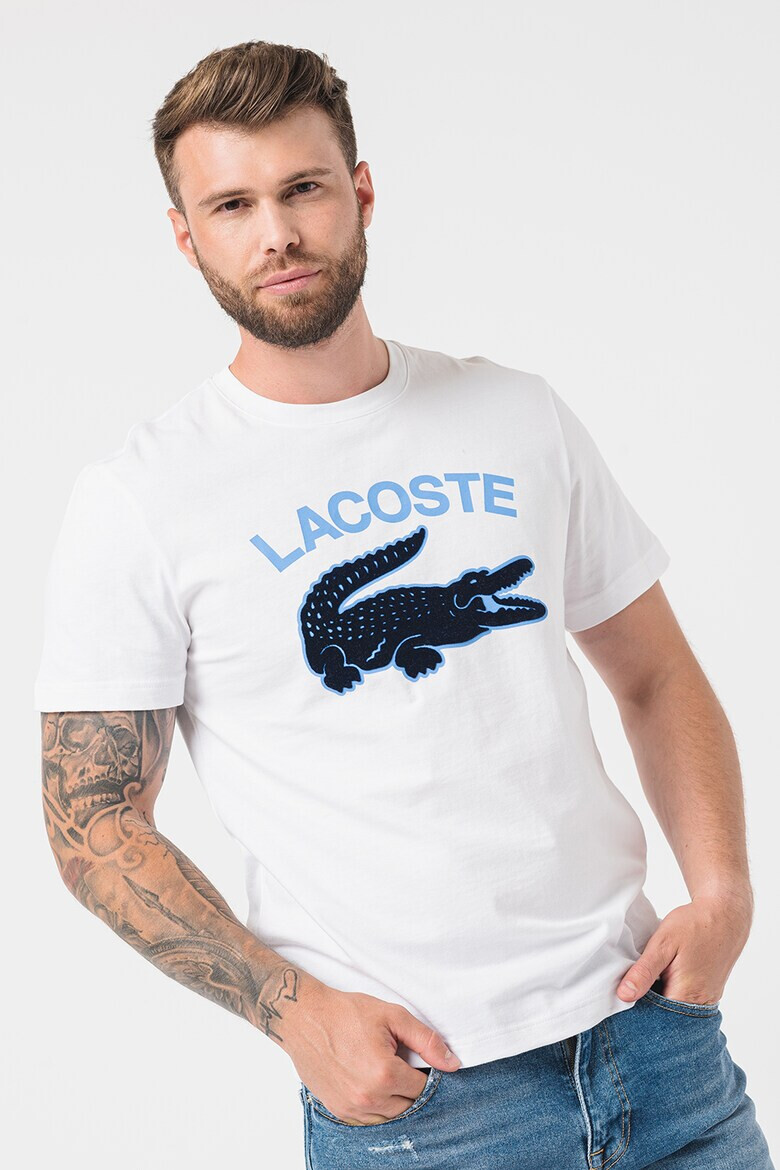 Lacoste Tricou de bumbac cu logo supradimensionat - Pled.ro