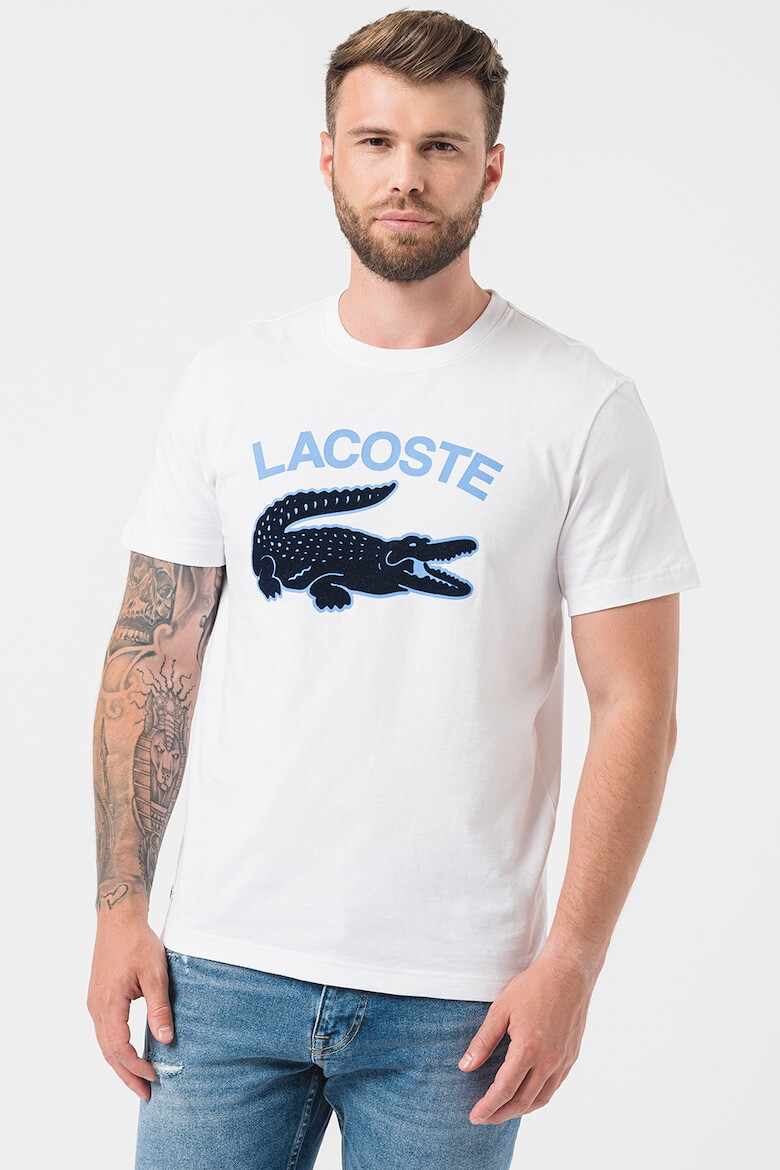 Lacoste Tricou de bumbac cu logo supradimensionat - Pled.ro