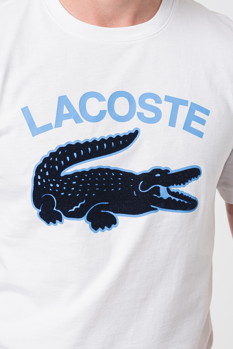 Lacoste Tricou de bumbac cu logo supradimensionat - Pled.ro