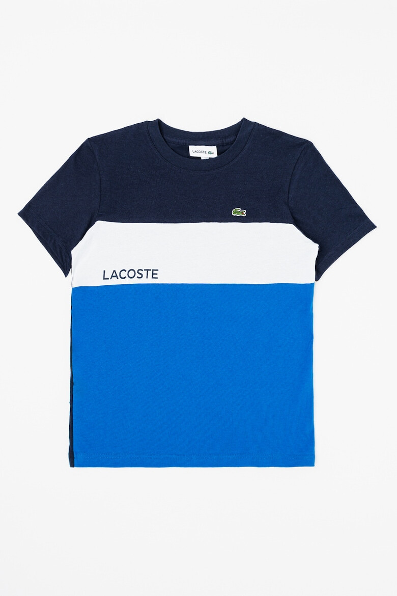 Lacoste Tricou de bumbac cu model colorblock - Pled.ro