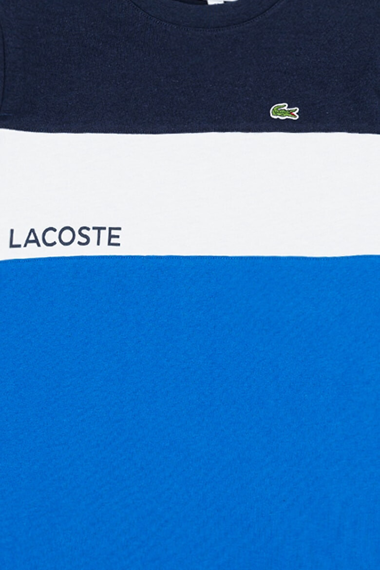 Lacoste Tricou de bumbac cu model colorblock - Pled.ro