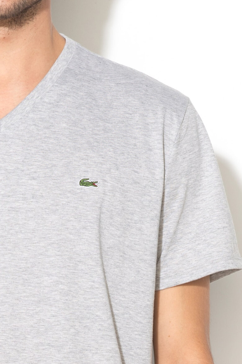 Lacoste Tricou din bumbac cu decolteu in V - Pled.ro