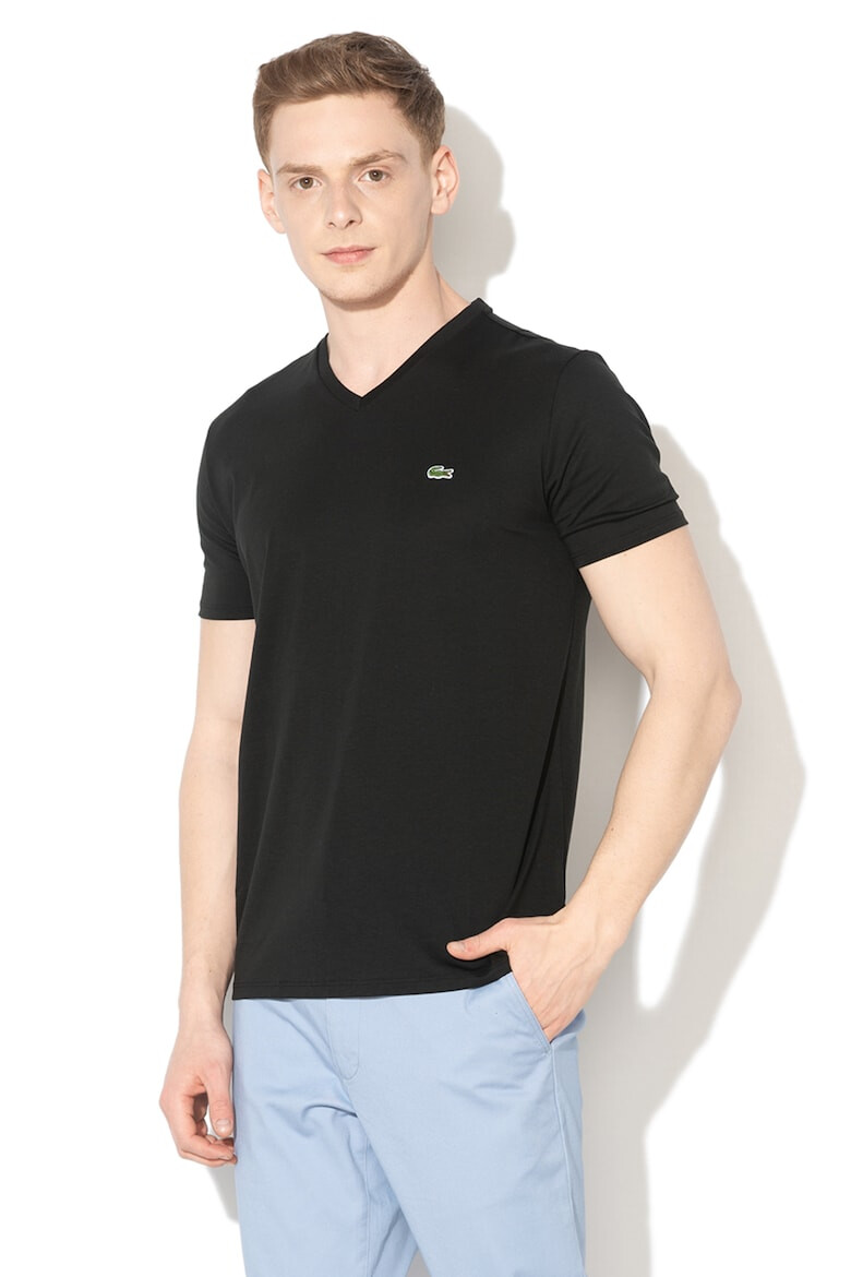 Lacoste Tricou din bumbac cu decolteu in V - Pled.ro