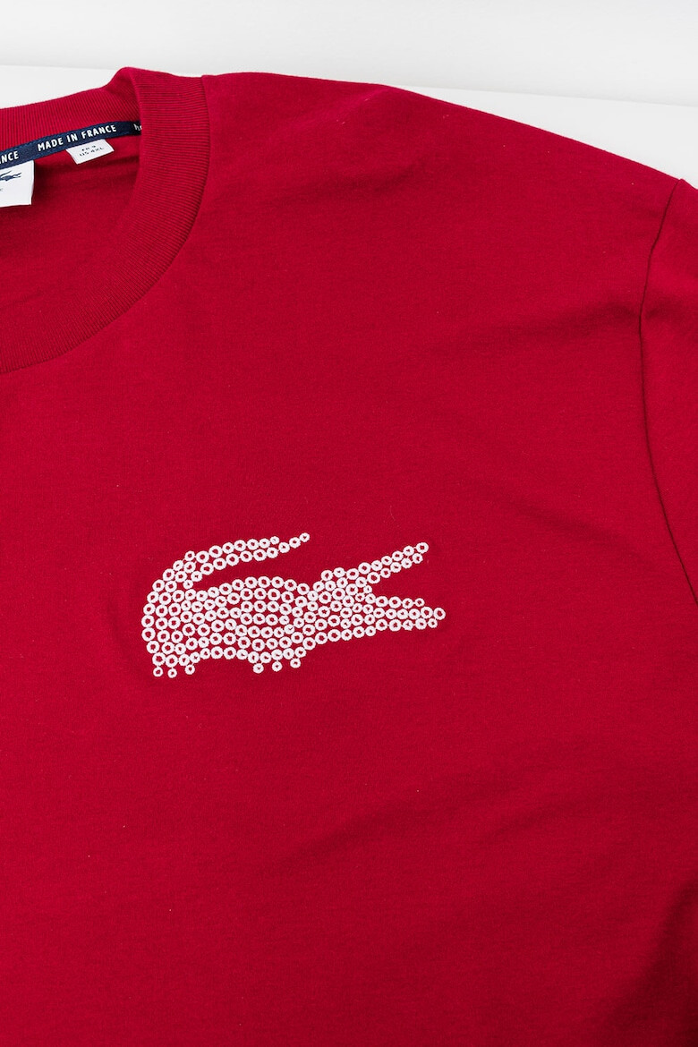 Lacoste Tricou lejer cu logo pe piept - Pled.ro