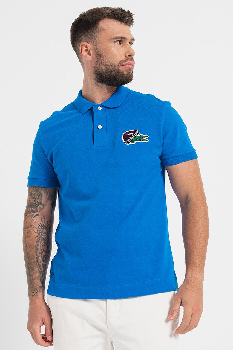 Lacoste Tricou polo cu aspect pique cu logo brodat pe piept - Pled.ro