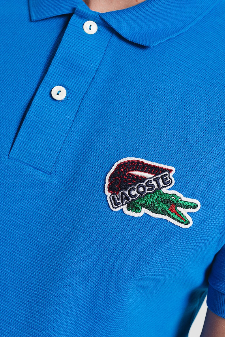 Lacoste Tricou polo cu aspect pique cu logo brodat pe piept - Pled.ro