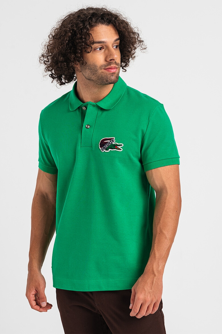 Lacoste Tricou polo cu aspect pique cu logo brodat pe piept - Pled.ro