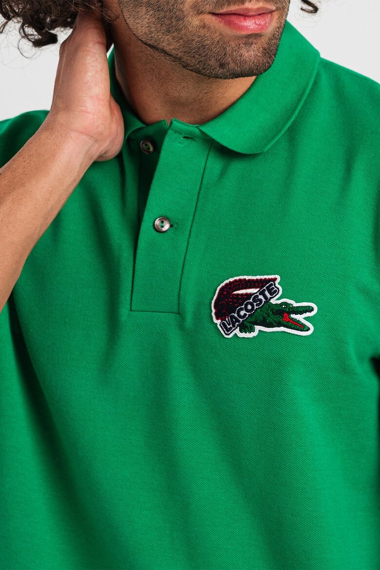 Lacoste Tricou polo cu aspect pique cu logo brodat pe piept - Pled.ro