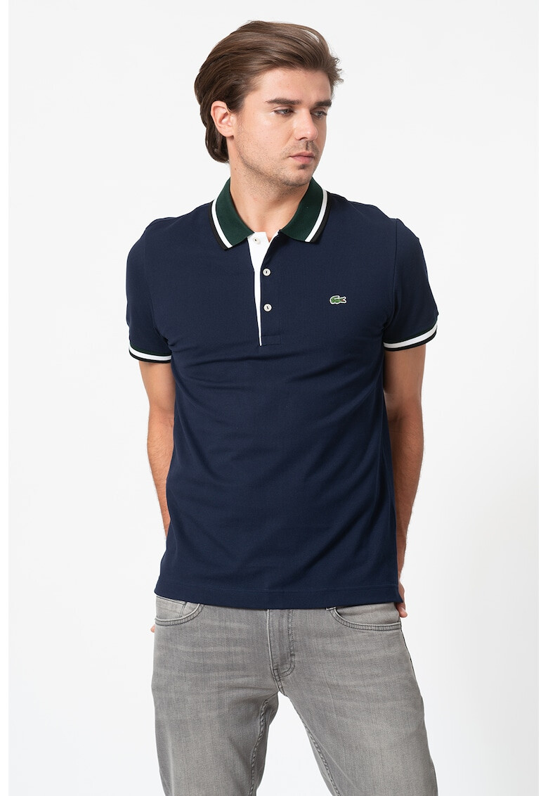 Lacoste Tricou polo cu garnituri constrastante - Pled.ro