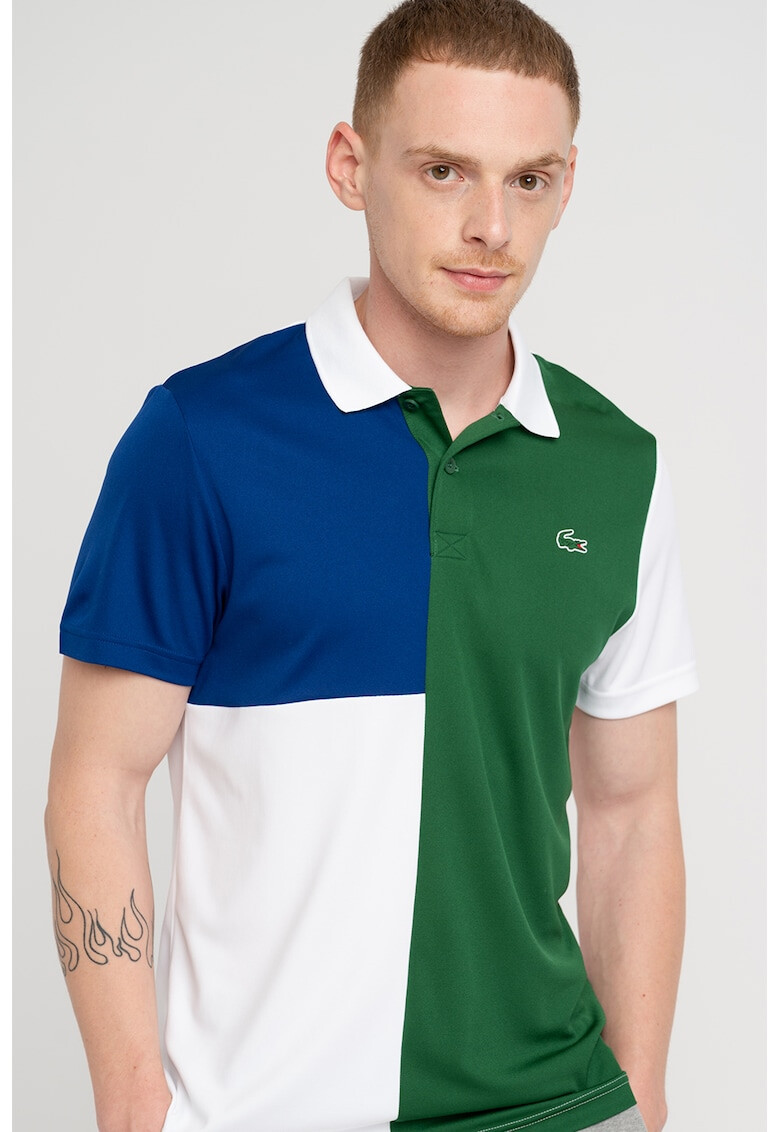 Lacoste Tricou polo cu model colorblock si logo - Pled.ro