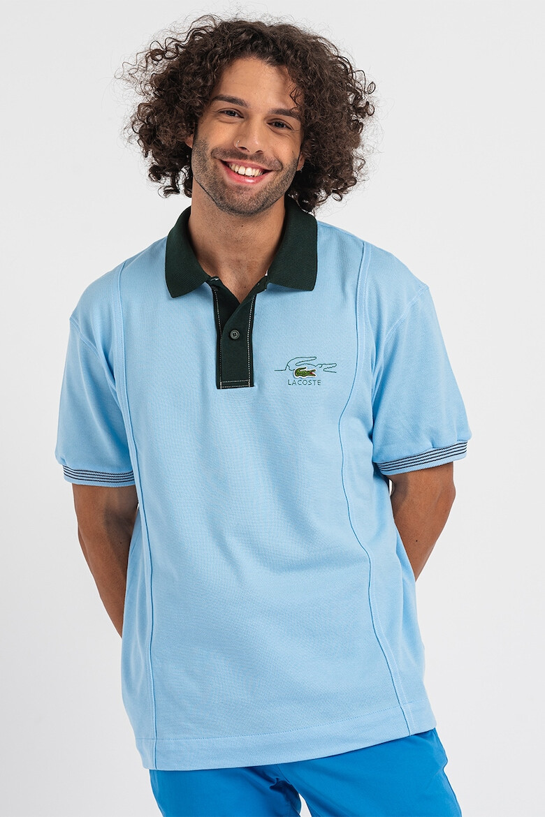 Lacoste Tricou polo de bumbac cu detalii contrastante - Pled.ro