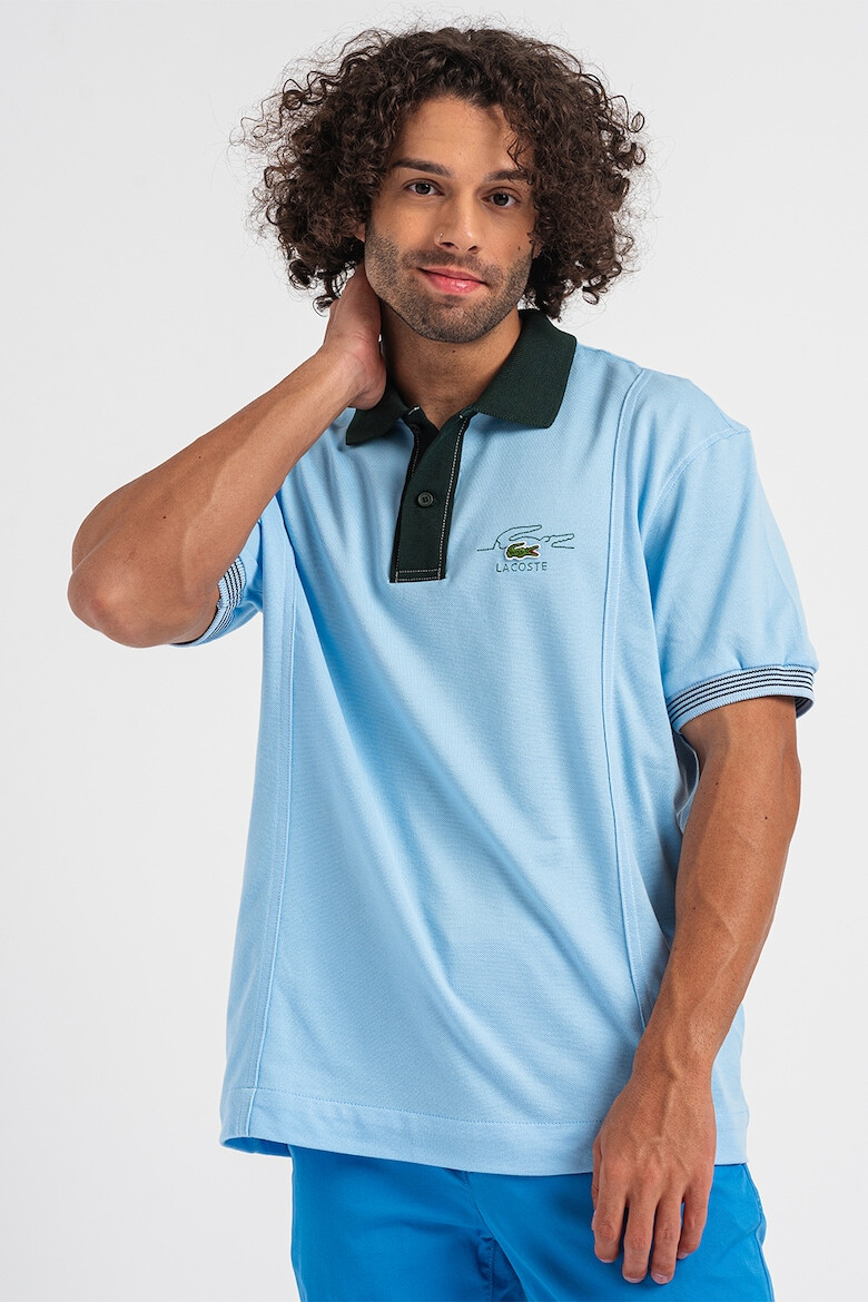 Lacoste Tricou polo de bumbac cu detalii contrastante - Pled.ro