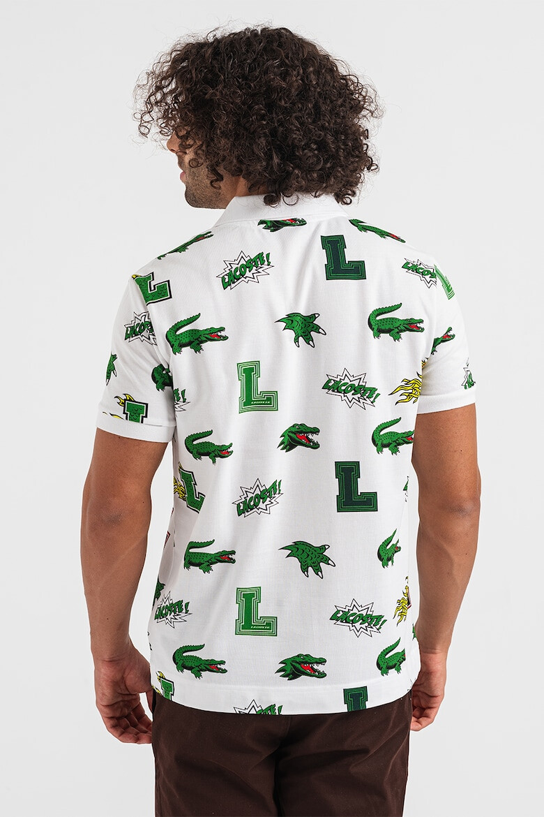 Lacoste Tricou polo de bumbac cu imprimeu logo - Pled.ro