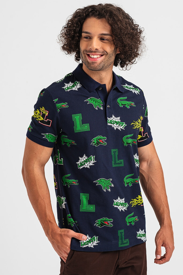 Lacoste Tricou polo de bumbac cu imprimeu logo - Pled.ro