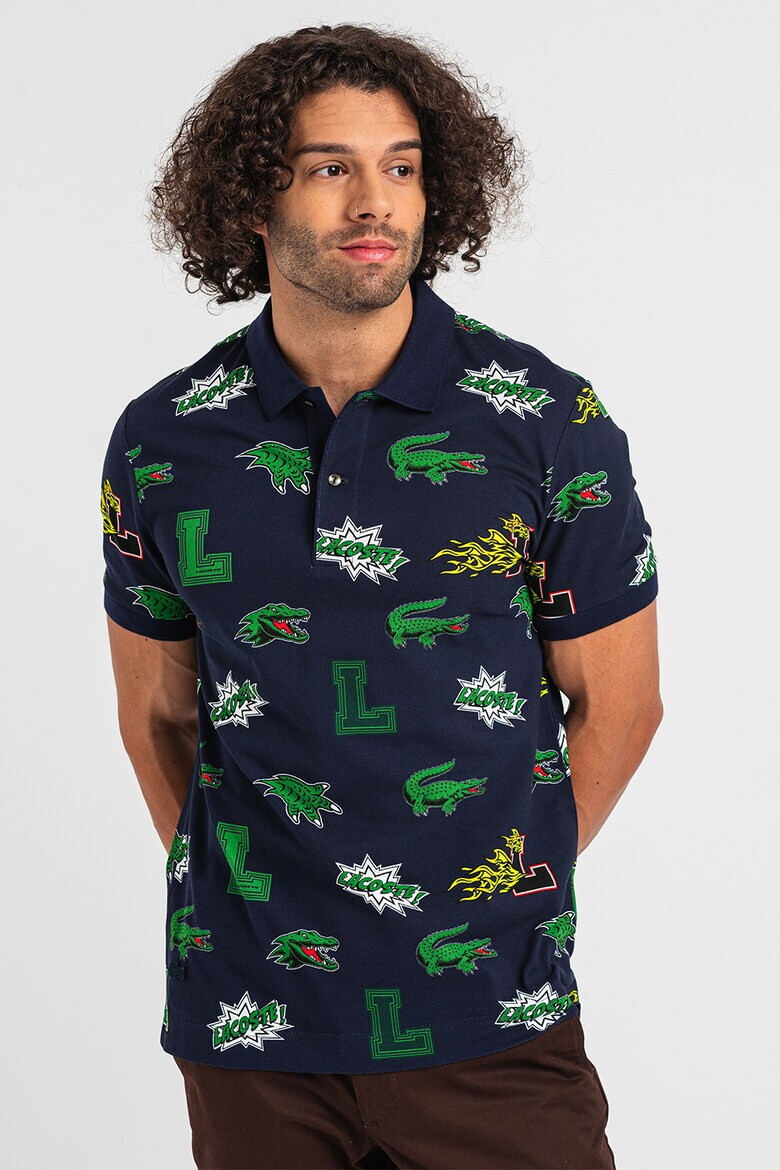 Lacoste Tricou polo de bumbac cu imprimeu logo - Pled.ro