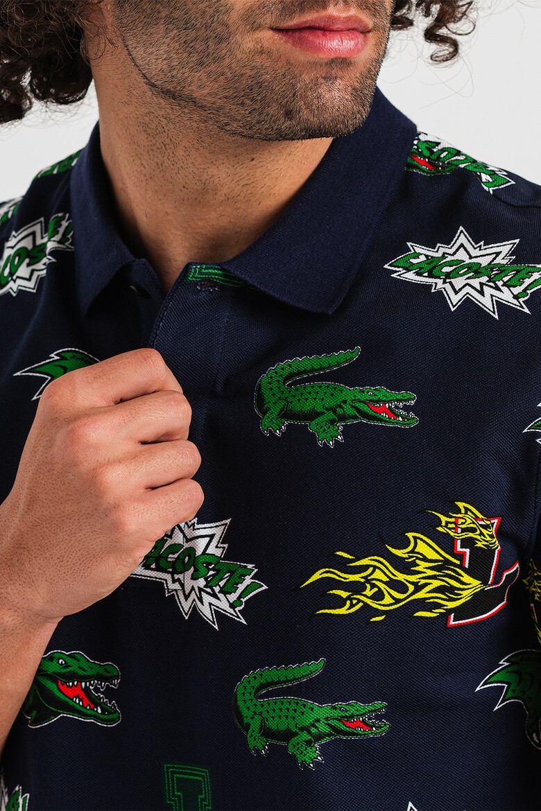 Lacoste Tricou polo de bumbac cu imprimeu logo - Pled.ro