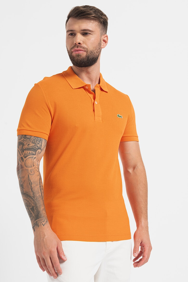 Lacoste Tricou polo de bumbac cu logo brodat - Pled.ro