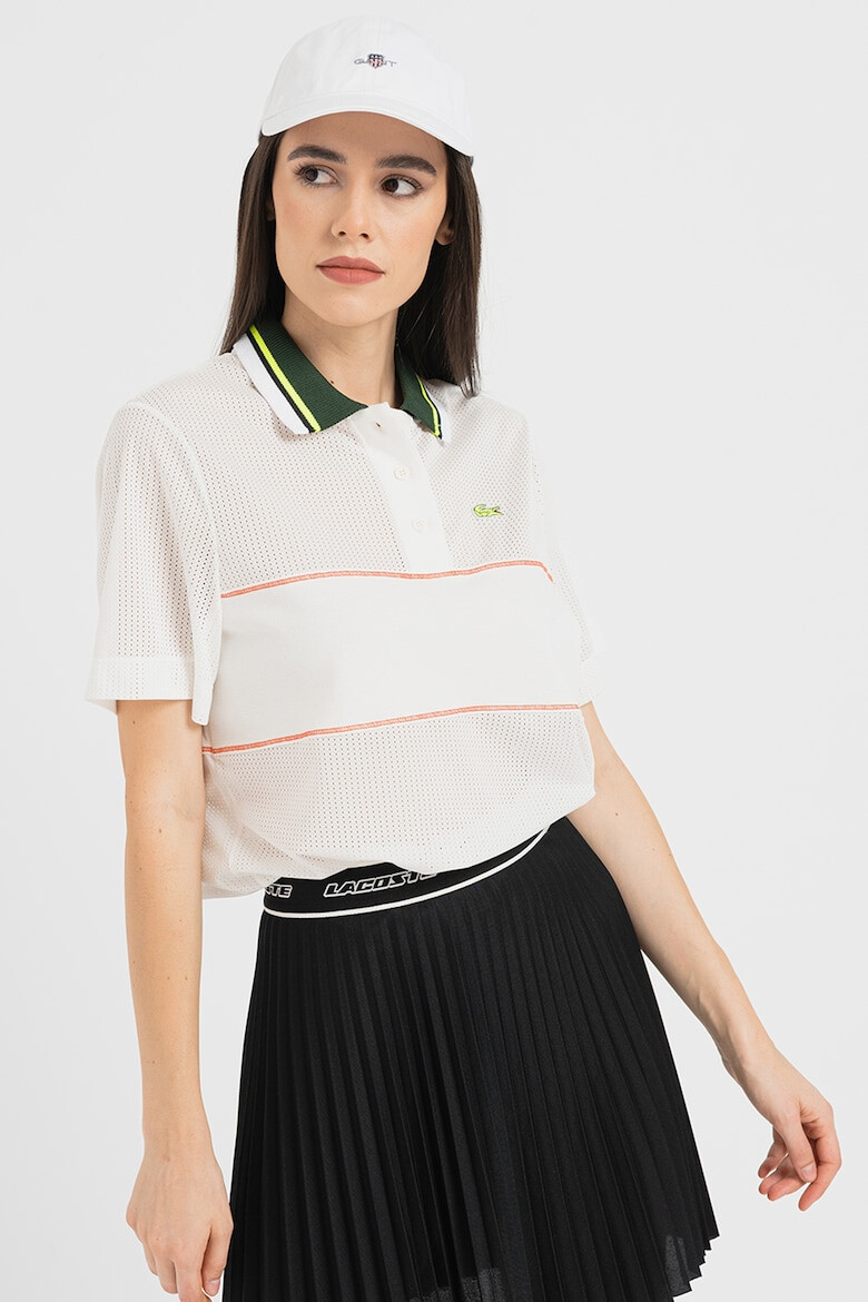 Lacoste Tricou polo de plasa - Pled.ro