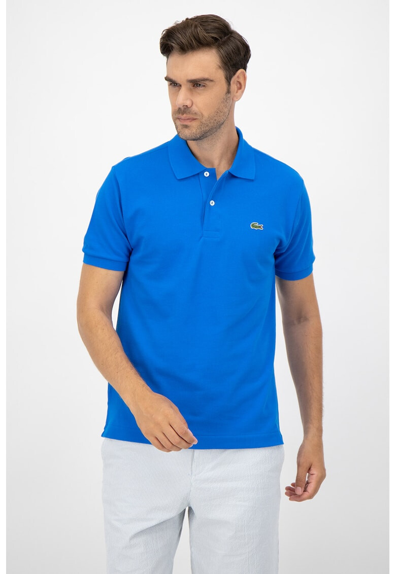 Lacoste Tricou polo regular fit din material pique cu logo brodat - Pled.ro