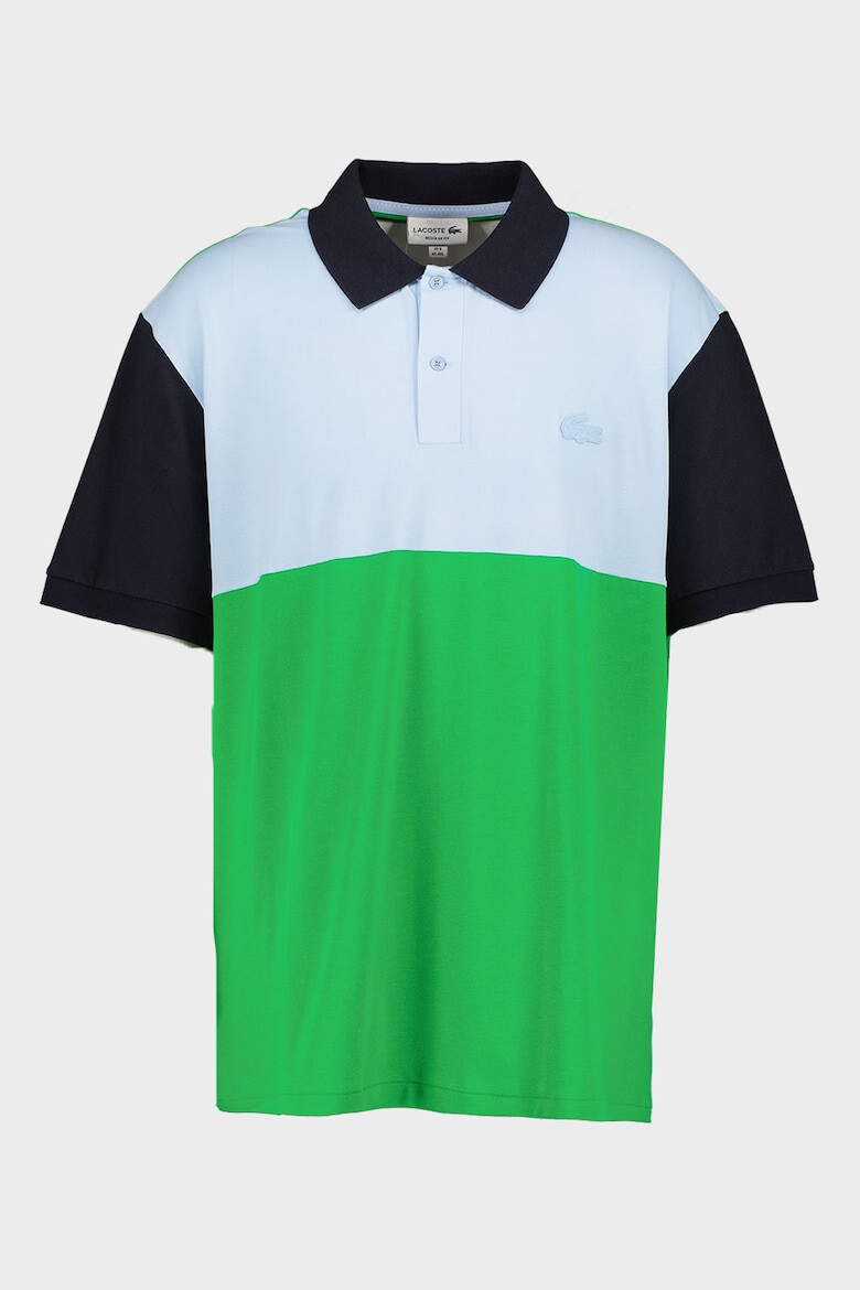 Lacoste Tricou polo din material pique cu model colorblock - Pled.ro