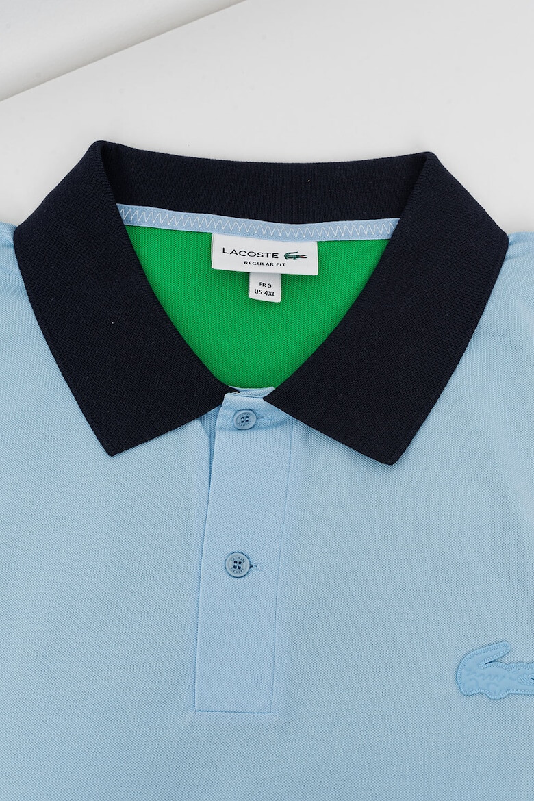 Lacoste Tricou polo din material pique cu model colorblock - Pled.ro