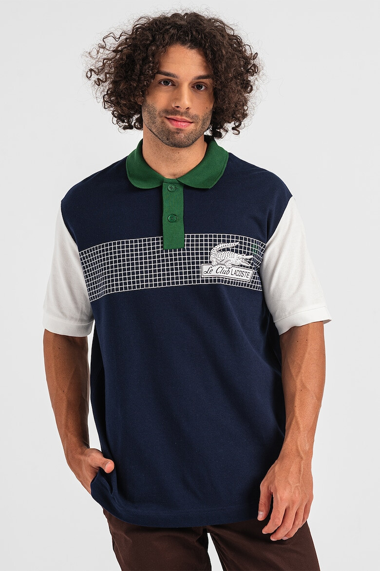 Lacoste Tricou polo lejer cu model colorblock - Pled.ro