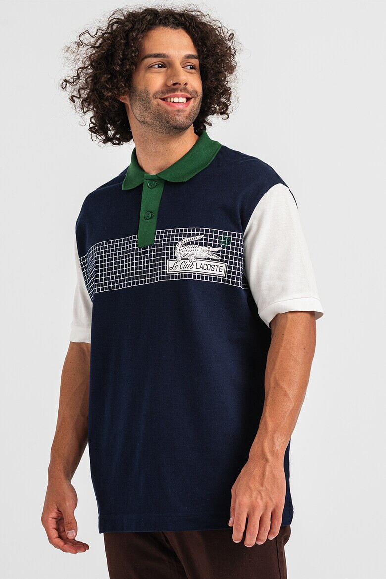 Lacoste Tricou polo lejer cu model colorblock - Pled.ro