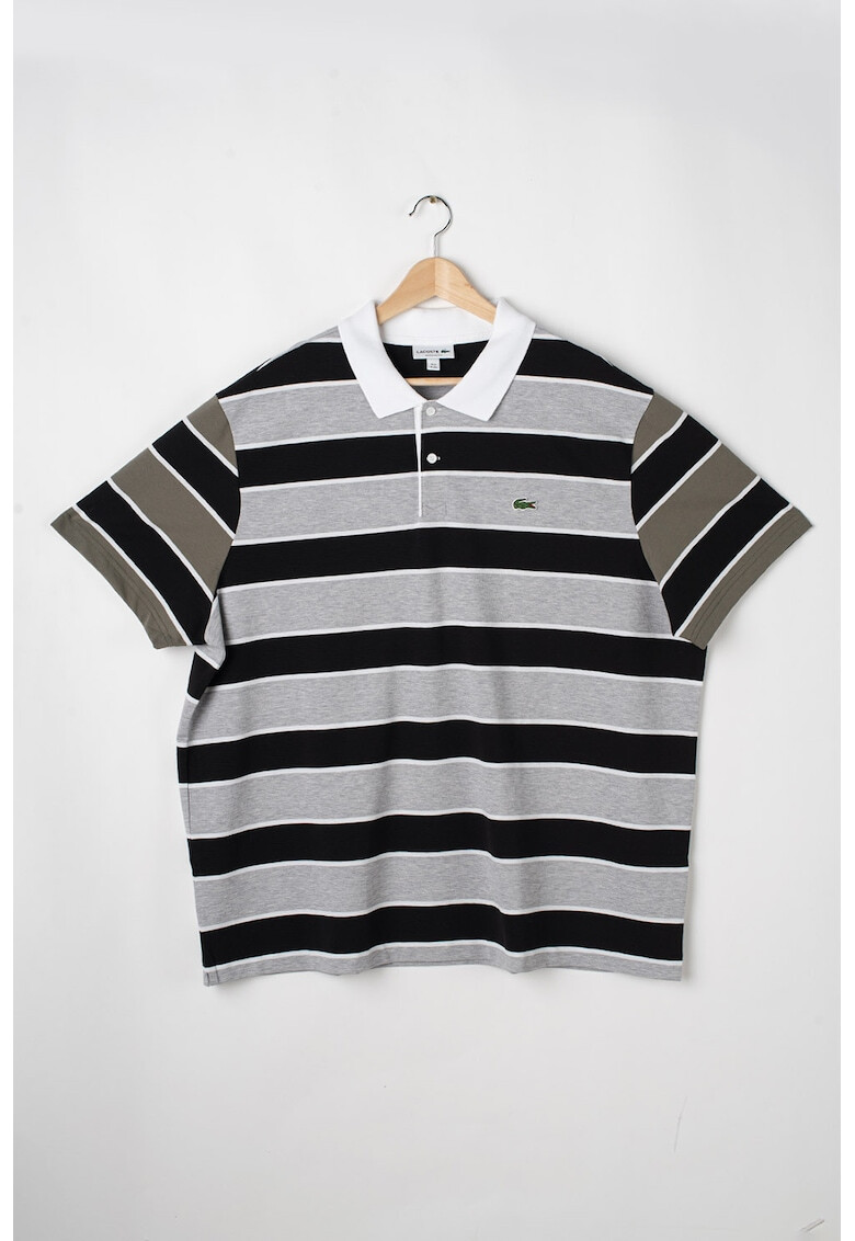 Lacoste Tricou polo regular fit cu dungi - Pled.ro