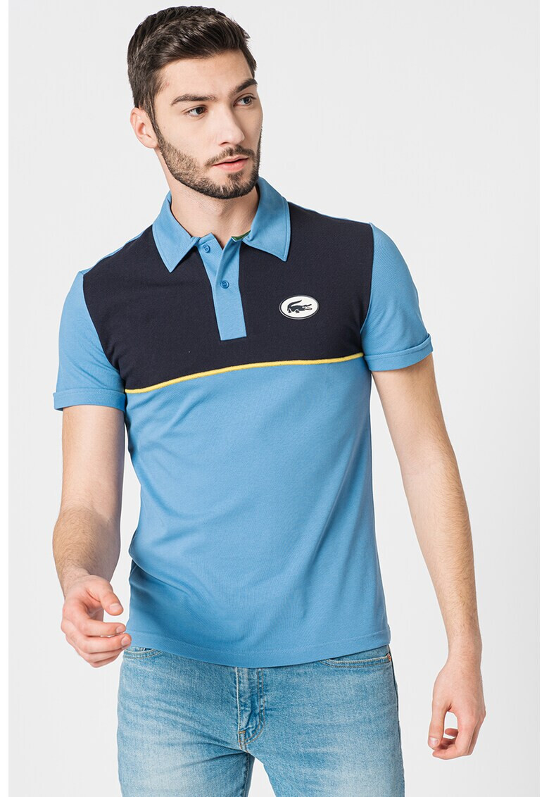 Lacoste Tricou polo slim fit cu model colorblock - Pled.ro