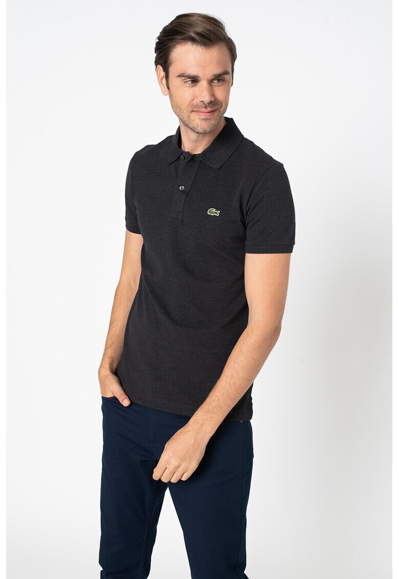 Lacoste Tricou polo slim fit de bumbac cu aspect pique - Pled.ro