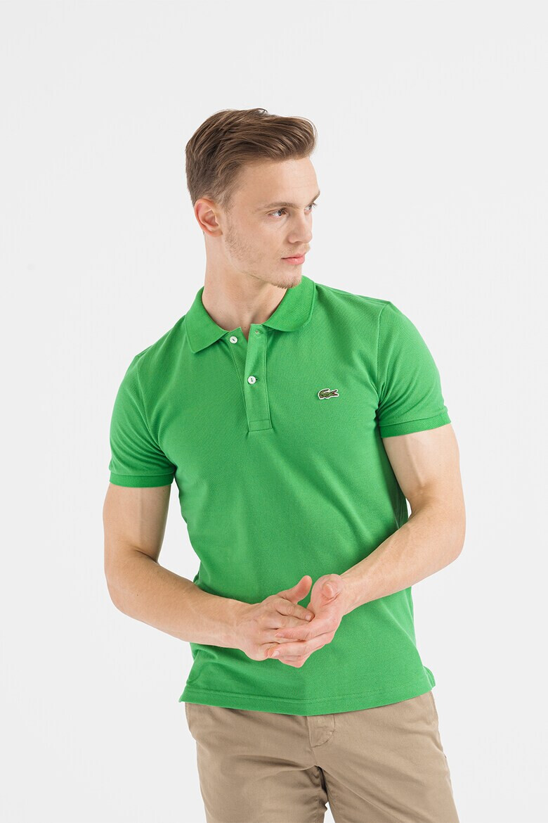 Lacoste Tricou polo slim fit din material pique - Pled.ro