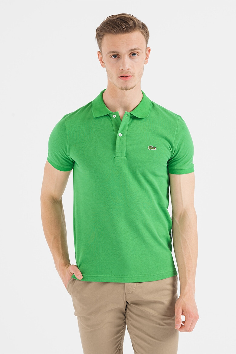 Lacoste Tricou polo slim fit din material pique - Pled.ro