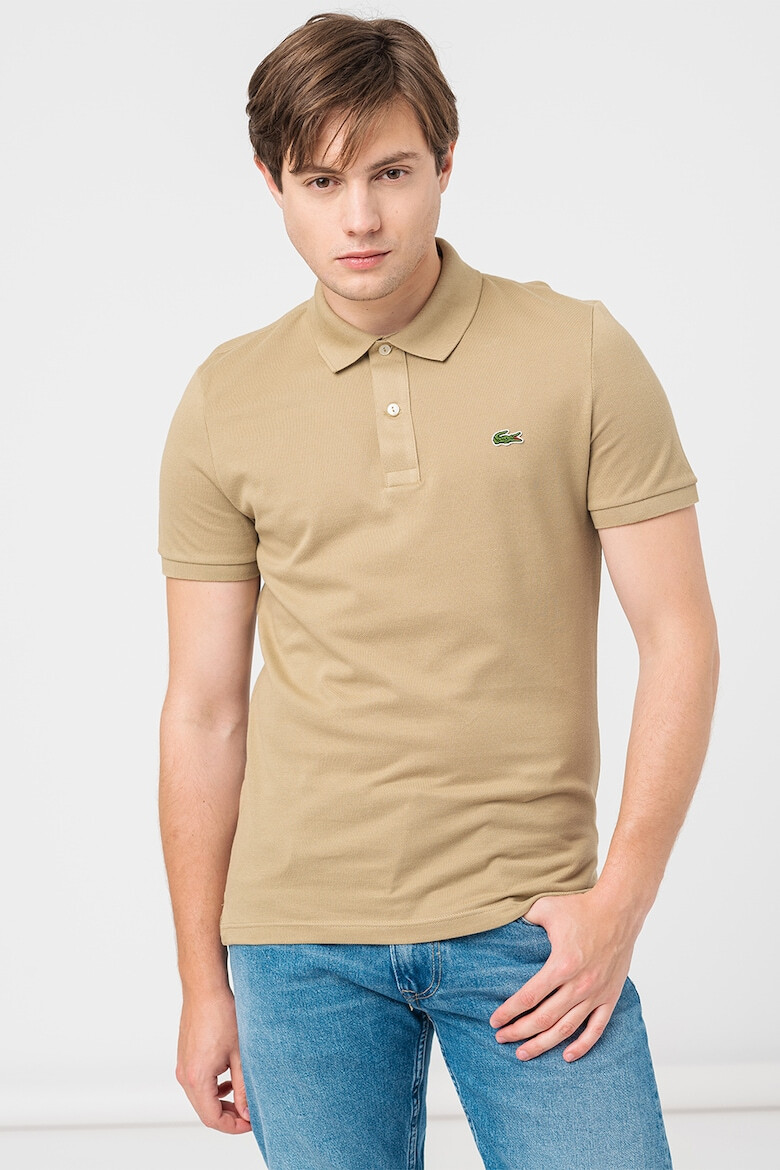 Lacoste Tricou polo slim fit din material pique - Pled.ro