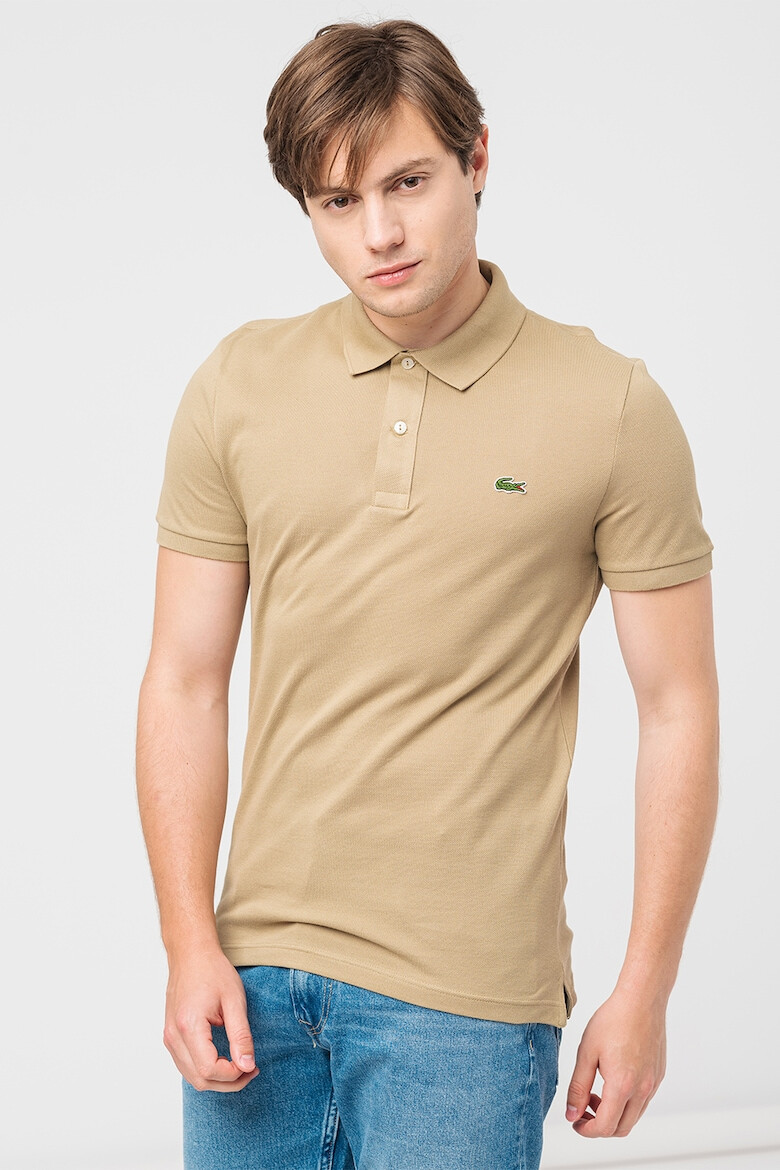 Lacoste Tricou polo slim fit din material pique - Pled.ro