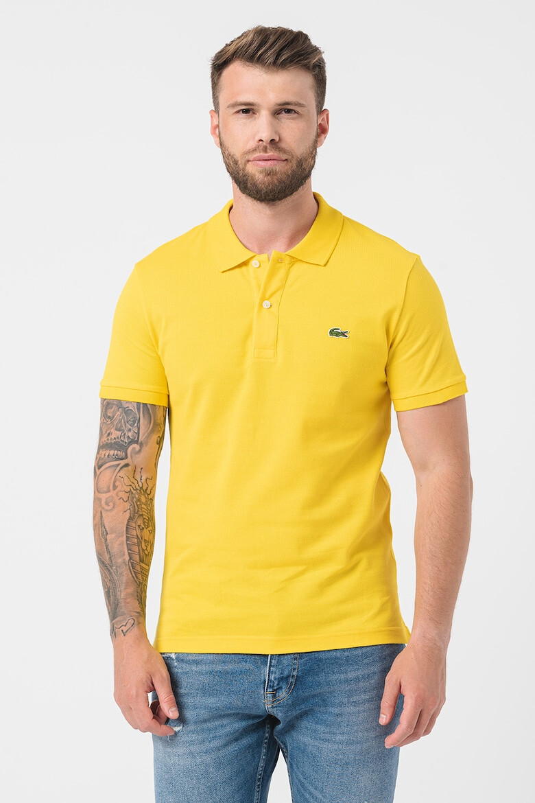 Lacoste Tricou polo slim fit din material pique - Pled.ro