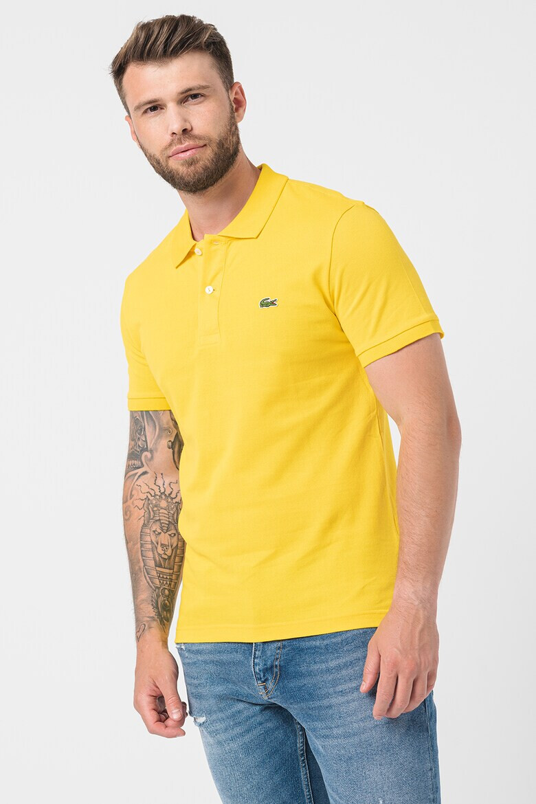 Lacoste Tricou polo slim fit din material pique - Pled.ro