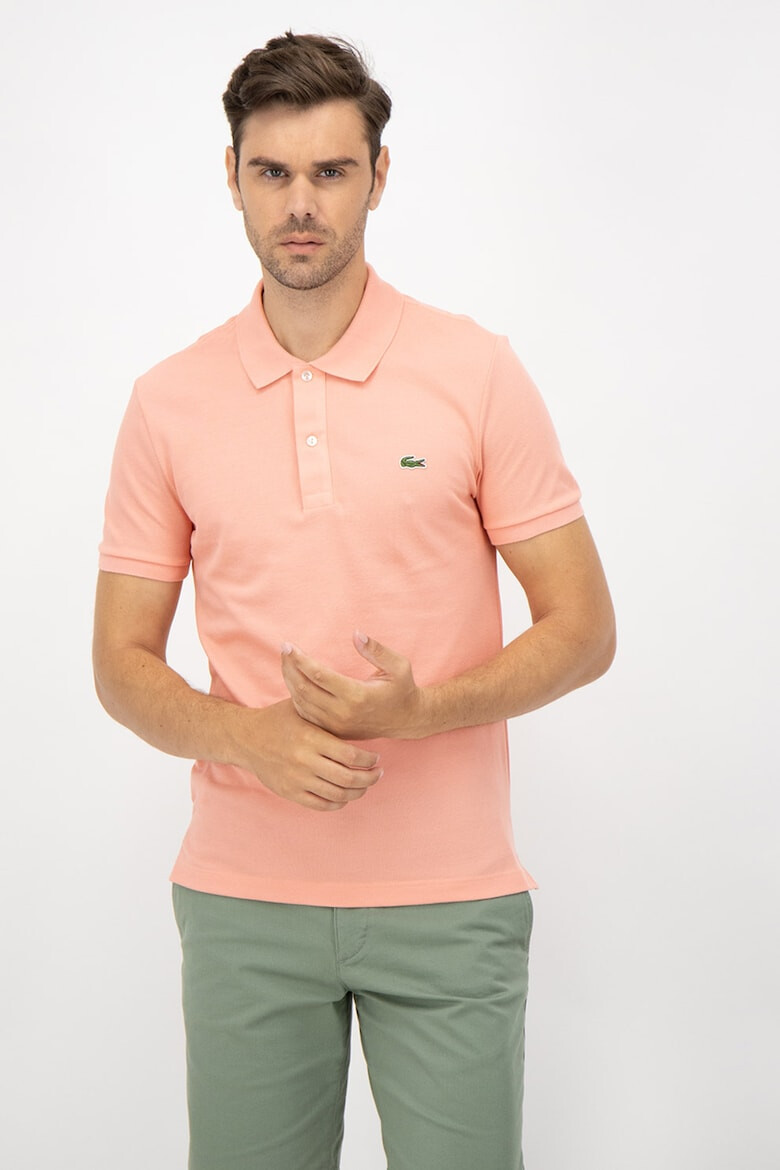 Lacoste Tricou polo slim fit din material pique - Pled.ro