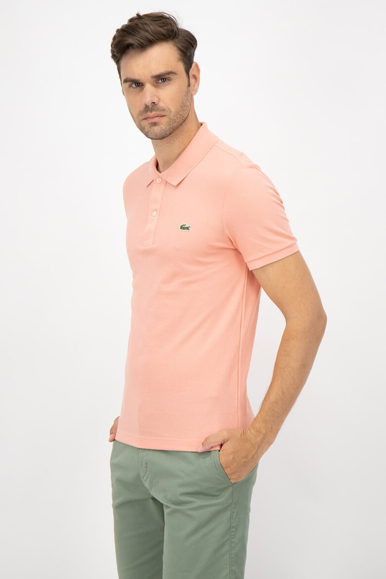 Lacoste Tricou polo slim fit din material pique - Pled.ro